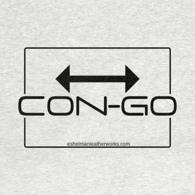 Con-Go Logo in Black by Eshelman Leatherworks